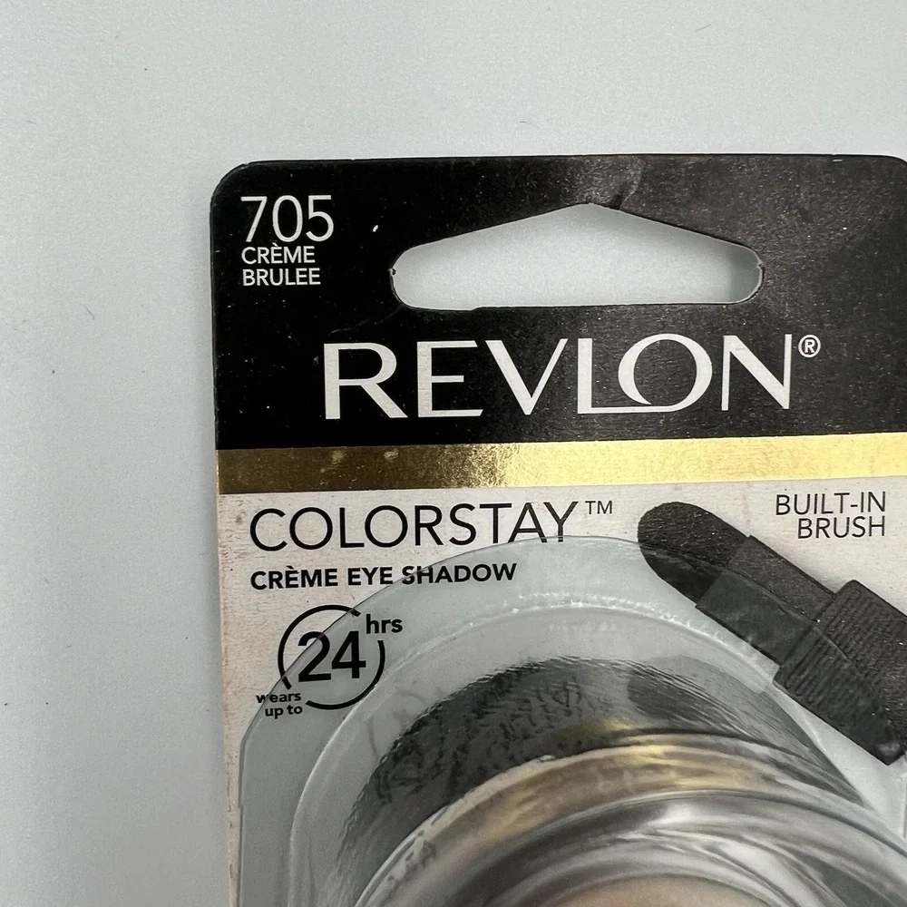 NEW Revlon Colorstay Creme Eye Shadow‎ Creme 705 Brulee Waterproof Brush 0.18 oz